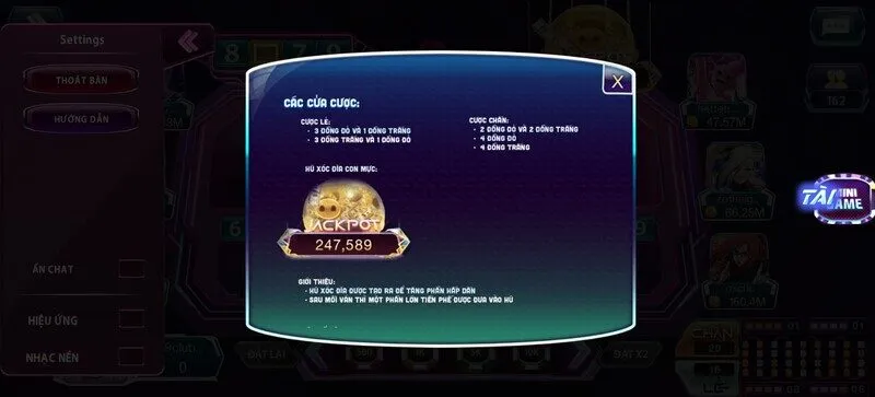 Luật chơi xóc đĩa con mực W88